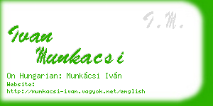 ivan munkacsi business card